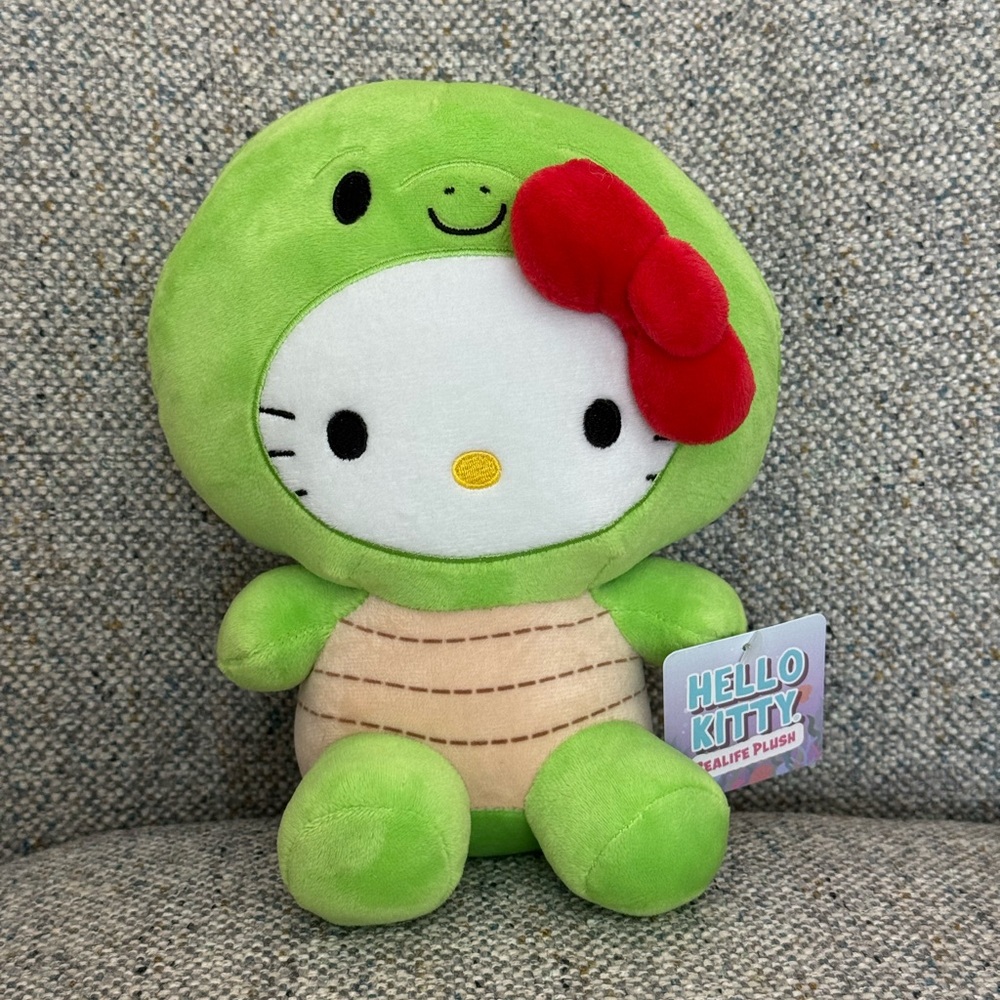 9” Hello Kitty Turtle Dress Up Stuffed Plush Animal – NWT